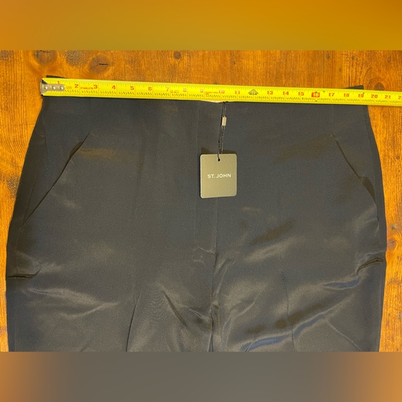 NWT!!! St. John Sleek Black Pants with Pockets - Picture 5 of 12